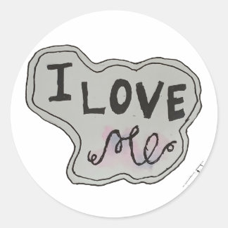 Sticker Rond Aime-moi..