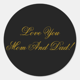 STICKER ROND AIME-TOI MAMAN, PAPA