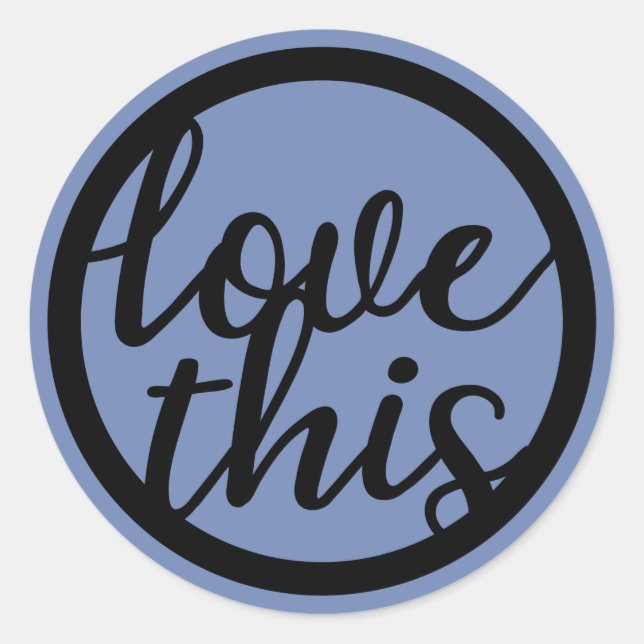 Sticker Rond Aimer ce cercle de texte (Devant)