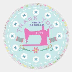 Sticker Rond Aimer Machine à coudre