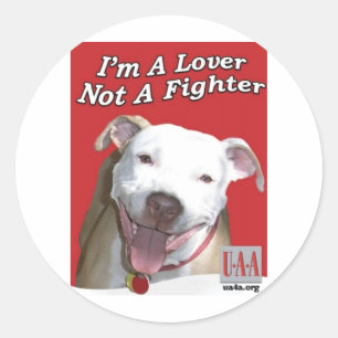 STICKER ROND AIMER PAS UN COMBATTRE