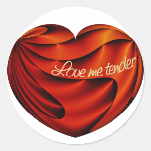 Sticker Rond Aimez-moi tendre