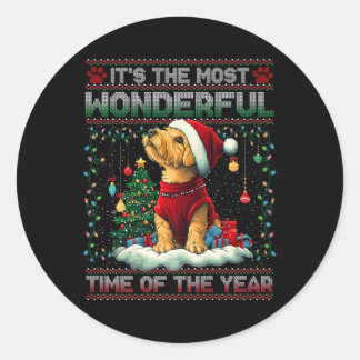 Sticker Rond Airedale Terrier Décorations d'arbres de Noël Chie