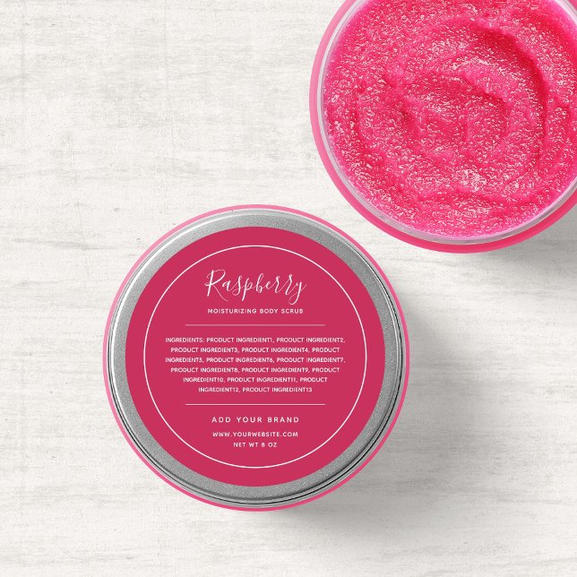 Sticker Rond Ajouter des ingrédients couleur modifiables à la b (Créateur téléchargé)