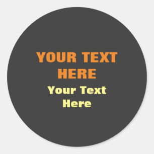 Sticker Rond Ajouter un texte personnalisé Remplacer par Slogan