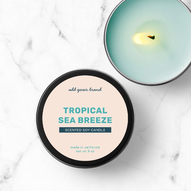 Sticker Rond Ajouter une marque entièrement personnalisée Coule (Créateur téléchargé)