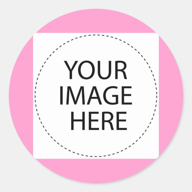 Sticker Rond Ajouter Votre Image Ou Votre Texte Ici (Devant)