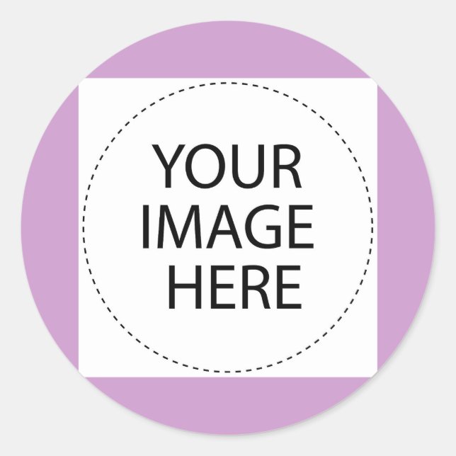 Sticker Rond Ajouter Votre Image Ou Votre Texte Ici (Devant)