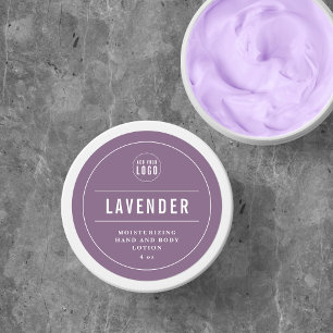 Sticker Rond Ajouter votre logo Bordure et lignes blanches Coul