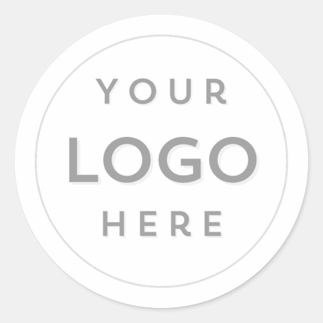 Sticker Rond Ajouter votre logo d'entreprise (Devant)