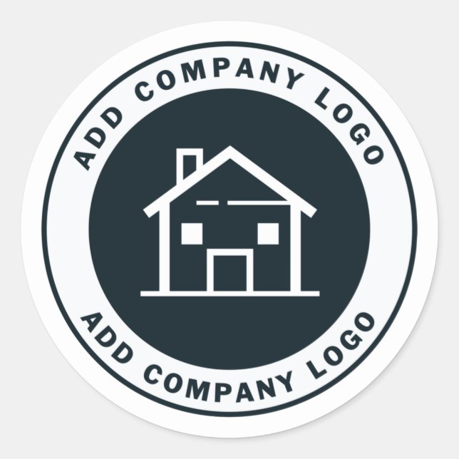 Sticker Rond Ajouter votre logo professionnel (Devant)