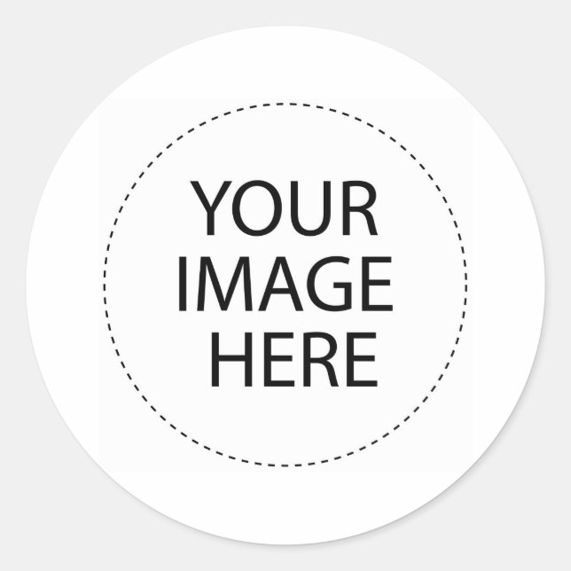 Sticker Rond Ajouter Votre Propre Image Ou Texte (Devant)
