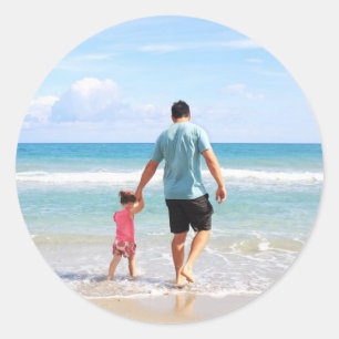 Sticker Rond Ajouter votre propre photo et/ou texte