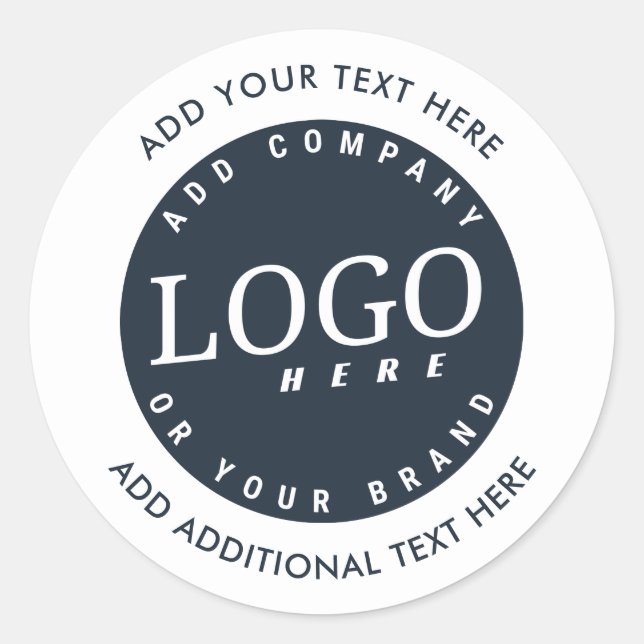 Sticker Rond Ajouter votre propriétaire d'entreprise de logo pe (Devant)