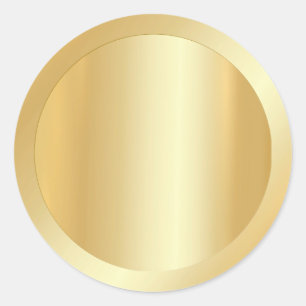 Sticker Rond Ajouter votre texte Modèle vierge personnalisé F