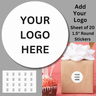 Sticker Rond Ajoutez votre logo,