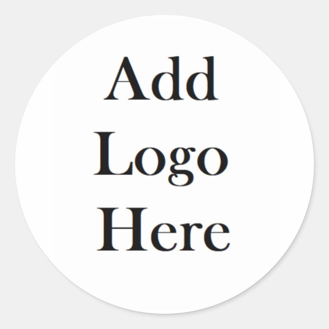 Sticker Rond Ajoutez votre logo à cette (Devant)