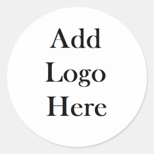 Sticker Rond Ajoutez votre logo à cette (Devant)
