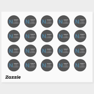 Sticker Rond Ajoutez votre logo personnalisé cercle professionn