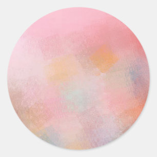 Sticker Rond Ajoutez Votre Texte Modèle Vierge Branché Couleur 
