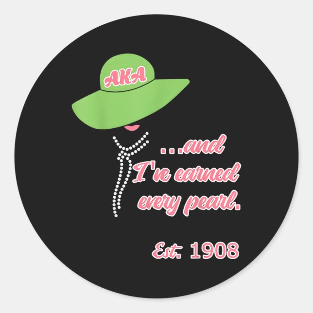 Sticker Rond Aka Pour La Journée Des Fondateurs (Devant)