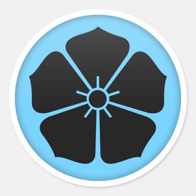 Sticker Rond Akechi Clan Kamon (Devant)