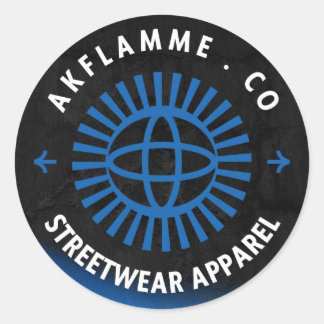 Sticker Rond Akflamme.co