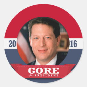 STICKER ROND AL GORE 2016