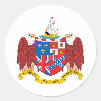 Sticker Rond Alabama Coat Of Arms
