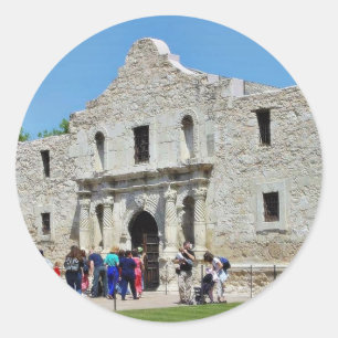 Sticker Rond Alamo San Antonio Forts Texas