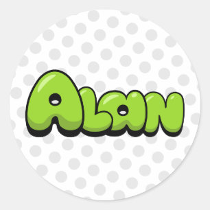 Sticker Rond Alan