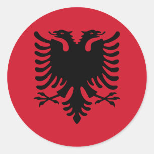 Sticker Rond albanie
