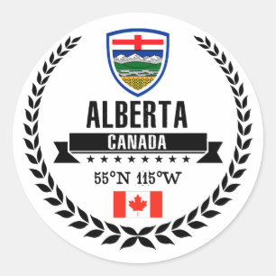 Sticker Rond Alberta