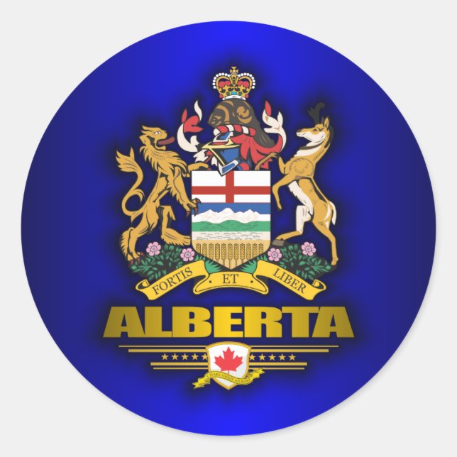 Sticker Rond Alberta COA (Devant)