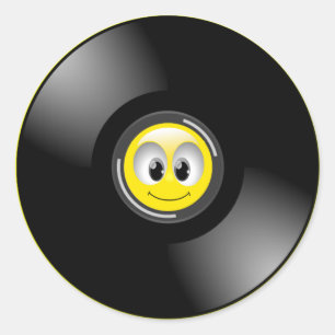 STICKER ROND ALBUM ENREGISTREMENT FACE
