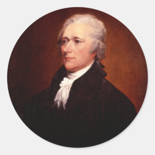 Sticker Rond Alexander Hamilton
