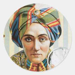 Sticker Rond Alexander ~ Mentalist Physic Vintage Magic Act