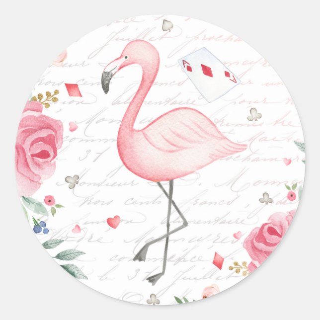 Sticker Rond Alice dans l'Onederland 1er anniversaire Tea Party (Devant)