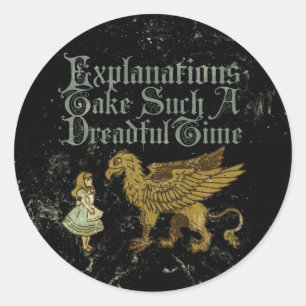 Sticker Rond Alice Griffin Explications Prendre Un Ti Aussi Dil