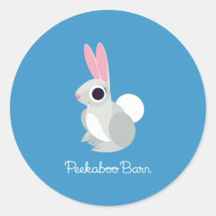 Sticker Rond Alice le lapin