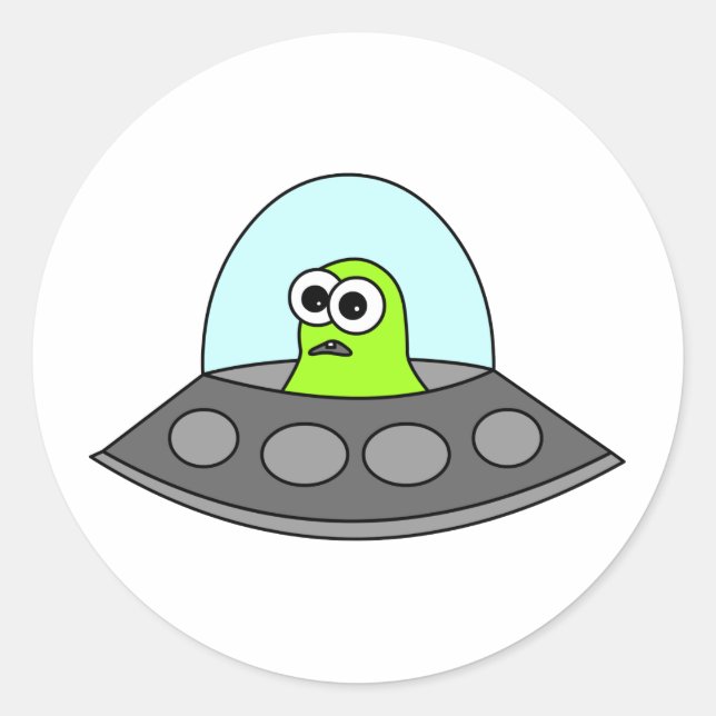 Sticker Rond Alien (Devant)