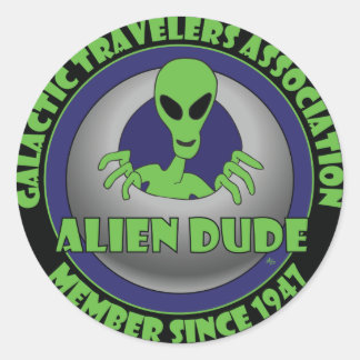 STICKER ROND ALIEN GALAXY #1