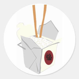 Sticker Rond Alimentation chinoise