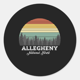 Sticker Rond ALLEGHENY Forêt nationale PENNSYLVANIE
