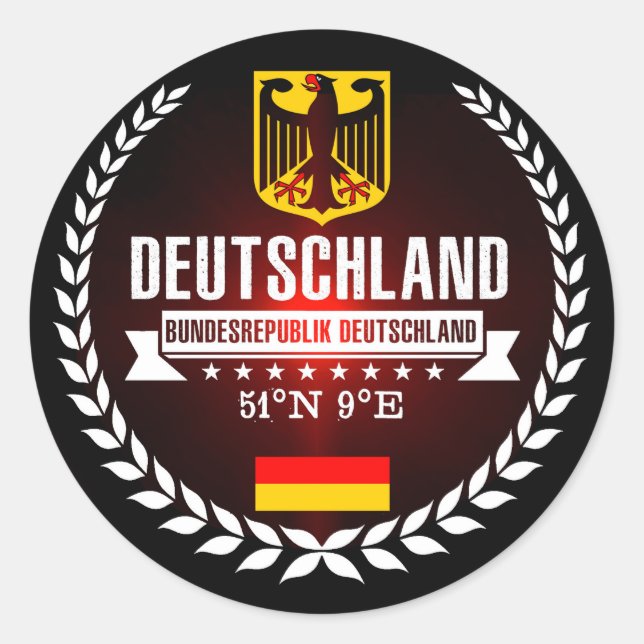 Sticker Rond Allemagne (Devant)