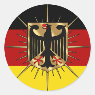 Sticker Rond Allemagne Fussball Deutschland Champions du Monde 