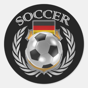 Sticker Rond Allemand Soccer 2016
