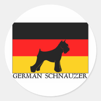 Sticker Rond AllemandsSchnauzer