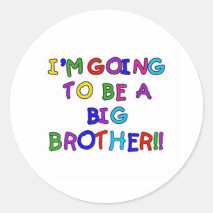 Sticker Rond Aller être un frère