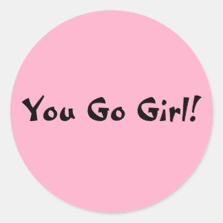 Sticker Rond Allez, fille